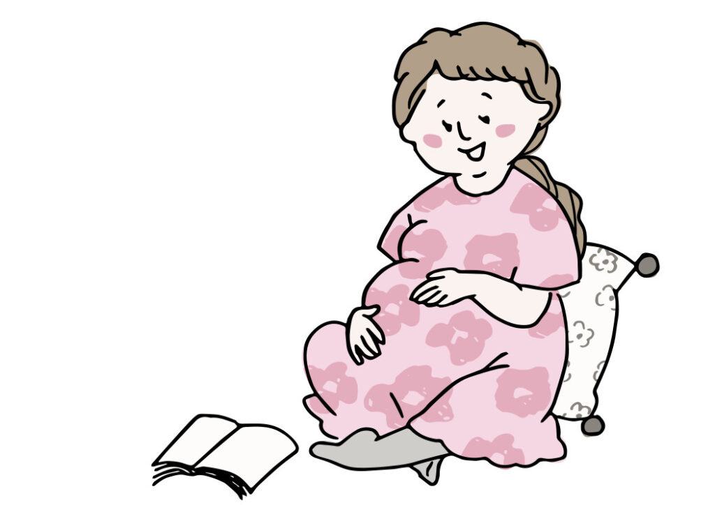 妊娠中　女性　マタニティ